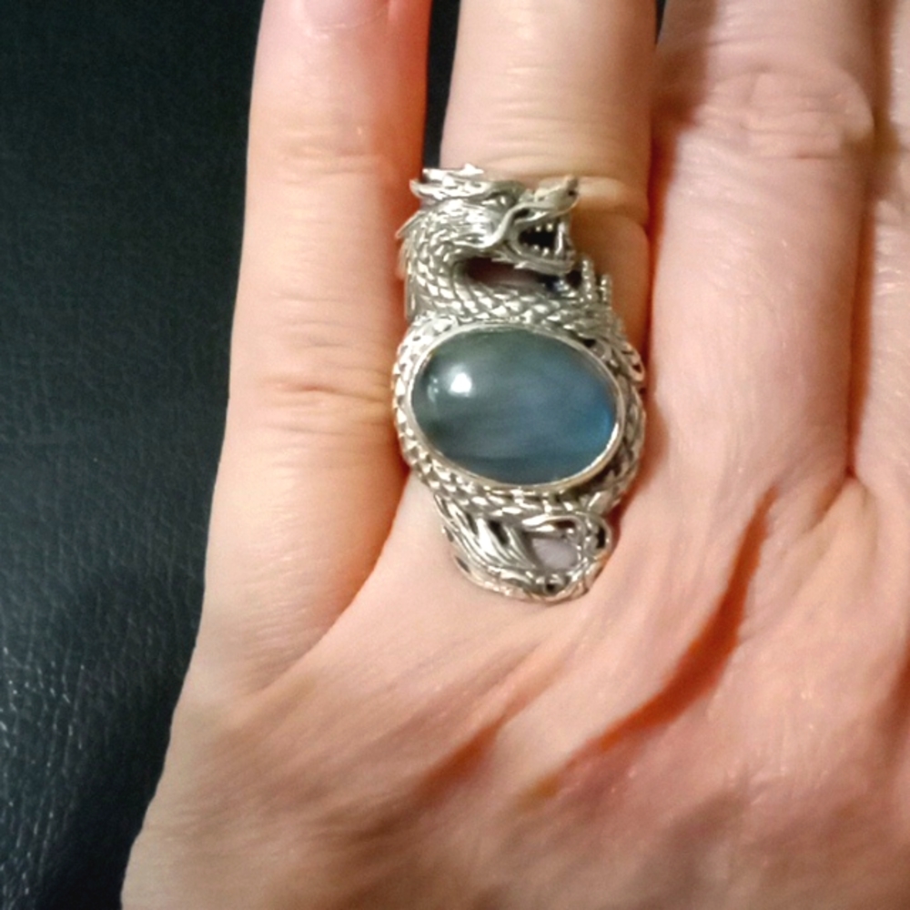 BALI LEGACY DRAGON 🐉🐲🐉 AND LABRADORITE RING.